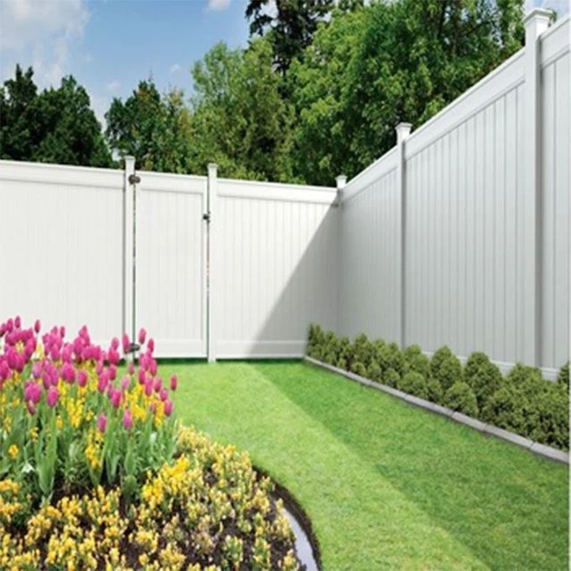 Vinyl White Fence